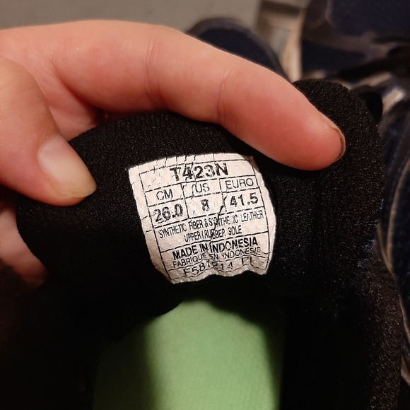 Navy Asics Gel-Excite 2 Sneakers - Picture 6 of 8